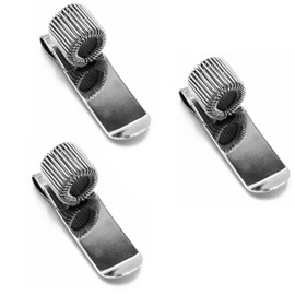 Ashton and Wright - Single Metal Pen Holder with Pocket Clip - Ideal for Doctors, Nurses, Pilots - [Pack of 3] - Silver