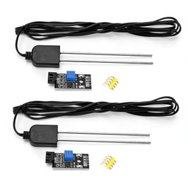 Wenpzeray 2pcs Resistive Soil Moisture Sensor Module Soil Moisture Test for Automatic Watering Systems Digital Analog Signal Outpu