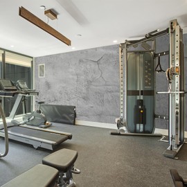 WAPANE Gray Concrete Wallpaper 15.9in X 80in, Light Gray Cement Contact Paper 3D Matte Textured, Wall Paper Pull and Stick Self-Adhesive & Removable