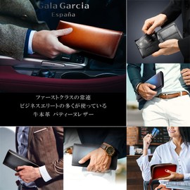 Riad Vent Men's Bi-fold Wallet, Genuine Leather, Large Capacity, Cowhide Leather, Present, Compact, sequoia brown