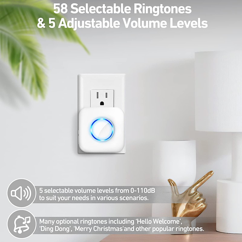 Door Chime, Satisure Wireless Door Open Contact Sensor Alarm Chime