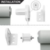 NUTRO CHILL Roller Shades for Windows, Thermal Insulated Fabric Window