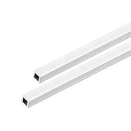 DMiotech DMiotech 2Pack (6mm x 6mm x 1mm) 6063 Aluminum Square Tube 300mm Length Industry Metal Tubing for Machinery Frame Construction DIY Projects