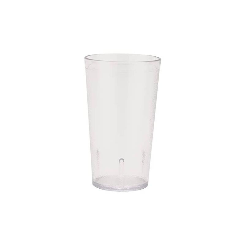 G.E.T. 6612-1-CL-EC - Vasos de plástico resistentes para restaurante, 12
