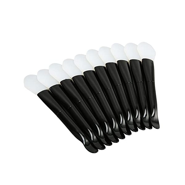 10 Piece Dual Sided Face Mask Brushes with Silicone Spoon