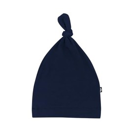KYTE BABY Unisex Rayon Made from Bamboo Baby Beanie Soft Knotted Cap, Newborn, Navy
