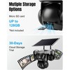 Solar Security Camera Outdoor Wireless, Triple Lens PTZ Camera, 360°
