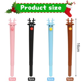 Meleager Ballpoint Pens, Christmas Antler Writing Pen, Christmas Gift, Pen for Students and Office Workers Pack of 24