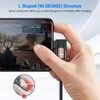 MOGOOD 90 Degree USB C Male to USB C Female