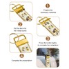 1In Key Fob Hardware Set with Keychain Rings Gold&Silver Keychain