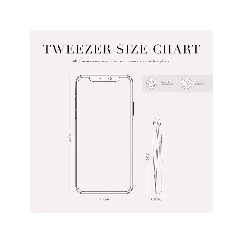 Tweezerman 트위저만 스테인리스 스틸 포인트 핀셋 - 눈썹 정밀 얼굴