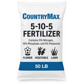5-10-5 All-Purpose Fertilizer – 50 lb Bag | Balanced Nutrient Blend for Flowers, Vegetables, Lawns & Shrubs | Promotes Strong Roots, Vibrant Blooms & Healthy Growth | Easy Application Granules