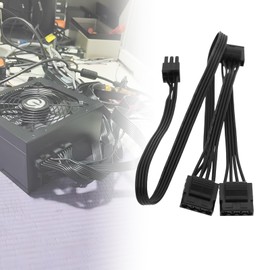 Be In Your Mind Module Wire 6 Pin to 3 x 4 Pin Hard Drive Cable Compatible with Evga Supernova G1 1000PS G1