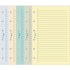 Exacompta 14243E Refill Sheets Lined for Organiser Assorted Colours