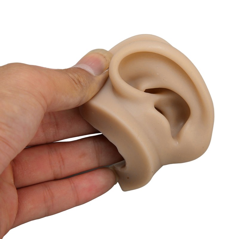 Silicone Piercing Practice Model Simulation Soft Flexible Nose Ears Model