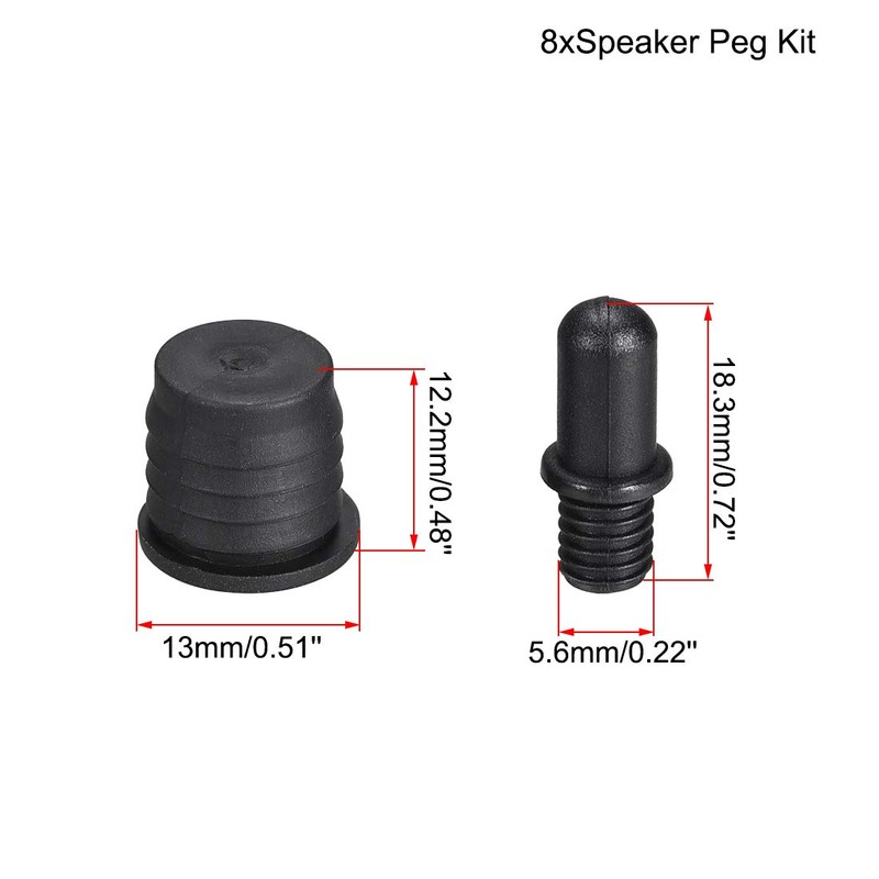 sourcing map 8 Pairs Speaker Kit Guides for Small Pens