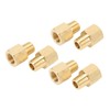 6PCs Brass Pipe Fitting Adapter 1/8 BSPT Female NPT Vehicle