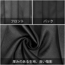 ZATOOTO Truck Curtain, 99.9% Blackout, Truck Supplies, Side Curtain, Large and Medium Size, Sleeping Comfort, Blackout, Pleated, 2-Pieces, Car Supplies, Interior, Sleeping in the Car, Width 100 cm x