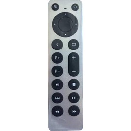Universal 4 in 1 Remote Control Replacement for A TV 4K/Gen 1 2 3 4/ HD A2843 A2737 A2169 A1842 A1625 A1427 A1469 1378 1218 (No Voice) (Silver)