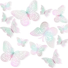 Butterfly Stickers,Butterfly Decorations,Butterfly Wall Stickers,Butterfly Birthday Decorations,Butterfly Wallpaper,3D Butterfly Stickers 24PCS,Butterfly Wall Decals,Wall Art Decorations,Room Decor