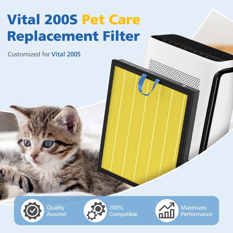 Vital 200S Pet Care Replacement Filter Compatible with LEVOIT Vital