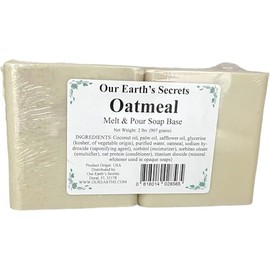 Our Earth's Secrets - Oatmeal 2 Lbs Melt and Pour Soap Base
