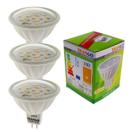 3 x Trango dimmable 12V LED bulb 6 watts MR16 GU5.3 TGMR1615