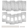 12-Pack Stainless Steel Cabinet Hinge Repair Kit - Door Hinge