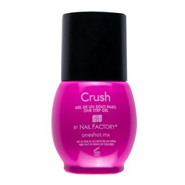 LACCOVER ONE SHOT - Soak Off UV LED HYBRID GEL NAIL POLISH, ONE, TWO OR THREE STEPS, YOU DECIDE HOW TO USE IT, 1/2 Fl Oz each one (CRUSH)