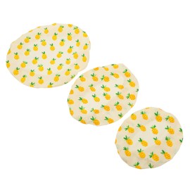 ABOOFAN 3pcs Elastic Cotton Food Bowl Covers for Fresh Food Storage Pineapple Design Airtight Seal for Leftovers Versatile Kitchen Use Reusable