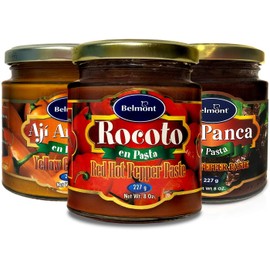 Belmont Aji Amarillo | Panca | Rocoto Pasta | Peruvian Hot Pepper Paste Combo