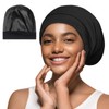 iCooBreeze Satin Hair Bonnet for Sleeping,Silky Satin Lined Sleep Cap
