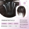Hair Toppers for Women Real Human Hair with Bangs, Hand