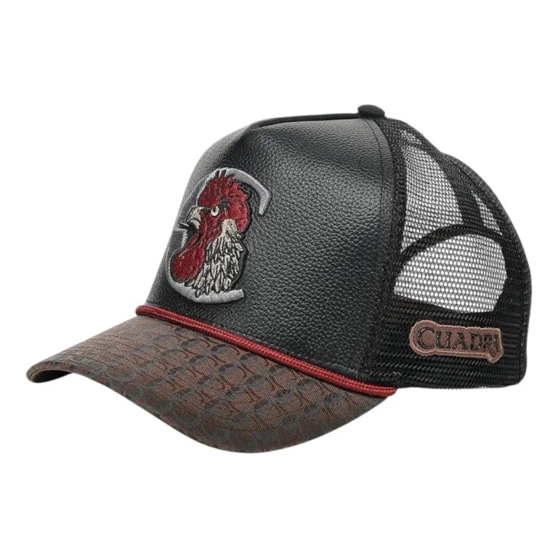 Gorra Cuadra Piel Mod.gcf25 Para Adulto