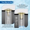 Hibbent 2 Pack Upgraded 3 in 1 Bathroom Sink Drain