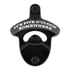 HAIICEN Rustproof Wall Mounted Bottle Opener Black with White, Stainless