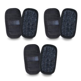 Top Glides GlidePads Walker Ski Glide Covers - 3 Pairs (Black)