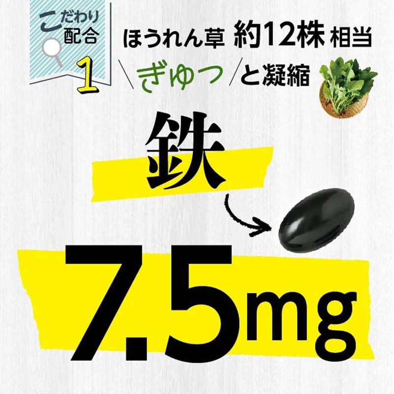 【公式】 わかさ生活 わかさの鉄 鉄分 サプリ 鉄分補給 鉄 マルチビタミン サプリメント 31粒入り