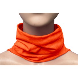 TMK Multifunctional Unisex 100% Cotton Neck Warmer 1212, orange