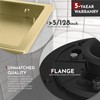 WEBANG 6 Inch Square Shower Floor Drain with Flange,Quadrato Pattern