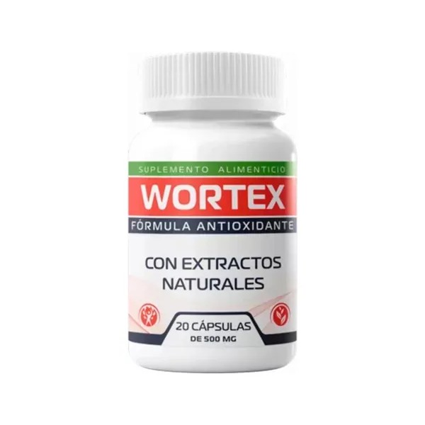 Suplemento Wortex, Desintoxicante, Desparasitante 20cap Sfn