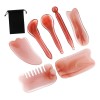 Rodillo Masaje Facial Gua Sha De Jade Antienvejecimiento Kit