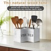 DTXIAQIAO Extra Large Kitchen Utensil Holder for Countertop, Three Compartment