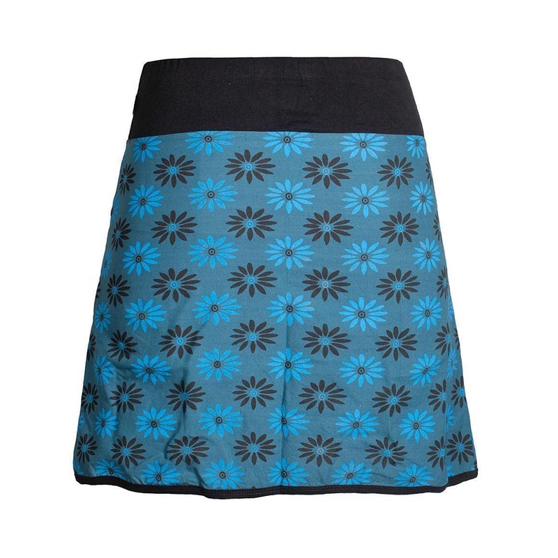 Vishes - Alternative Clothing - Women's Cotton Skirt with 70s