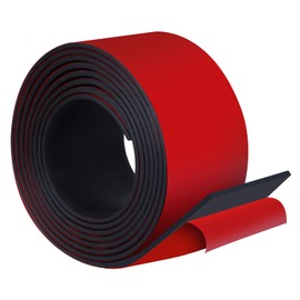 Rubber Strips with Adhesive Backing, 3" W x 1/8" T x 20' L Solid Neoprene Rubber Sheets, Rolls & Strips for DIY Warehouse Flooring, Gasket, Pads, Padding, Matting, Crafts Protection