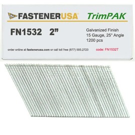 2" FN1532 Angle Finish Nails 15 Gauge Galvanized 1.2M TrimPak