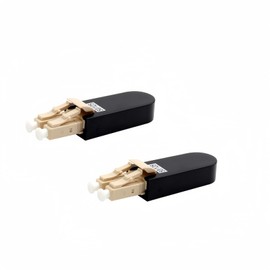 TXWTXPJ-LC Multimode 50/125μm Fiber Optic Loopback Adapter,LC/UPC Multi Mode Fiber Optic Loopback Tester,Loopback Adapter/Test Plug for Testing Applications (2)