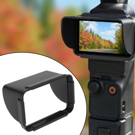 OTOTEC Pack of 1 Sun Protection for Camera Screen, Plastic, Compatible with DJI Osmo Pocket 3, Sun Protection for Handheld Gimbal Accessories, Black