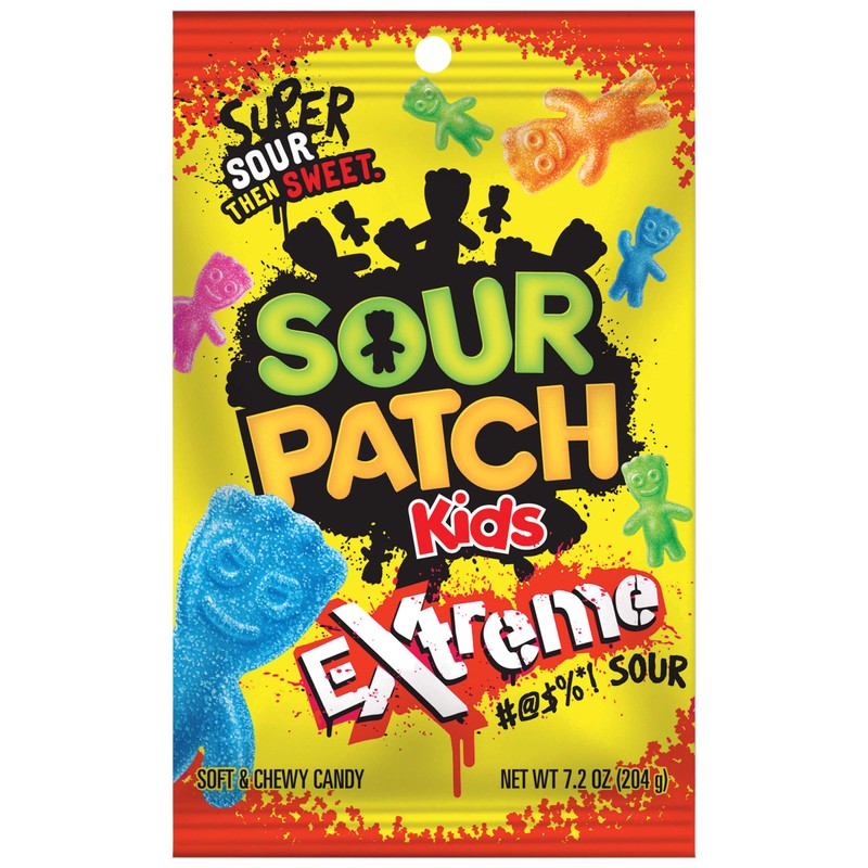 SOUR PATCH KIDS Candy, Extreme Flavor, 12 Bags (7.2 oz.)