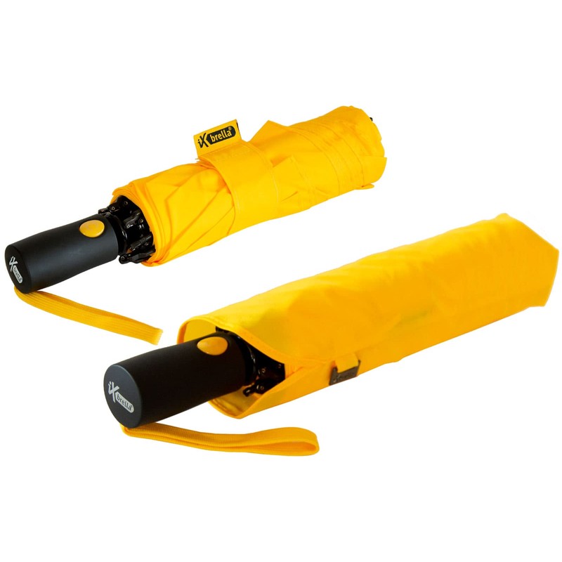iX-brella Reverse Reverse Opening Fiberglass Pocket Umbrella with Coloured Spokes,